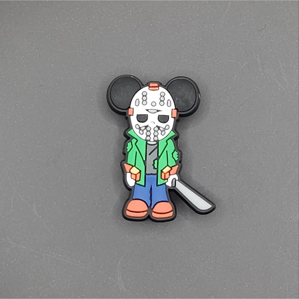 (5/$15) Mickey as Jason Croc Charm